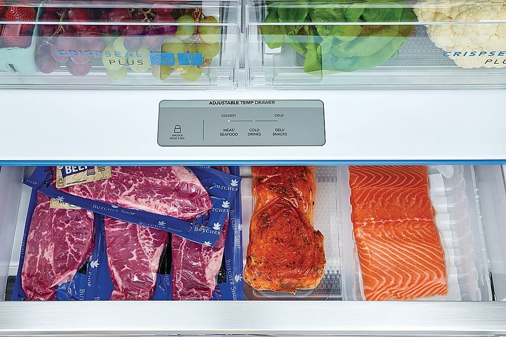 Alt View 13. Frigidaire - Gallery 27.8 Cu. Ft. French Door Refrigerator - Black Stainless Steel.