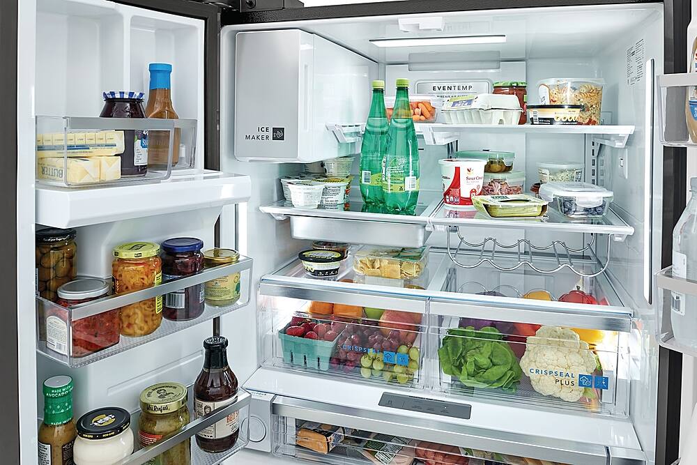 Alt View 17. Frigidaire - Gallery 27.8 Cu. Ft. French Door Refrigerator - Black Stainless Steel.