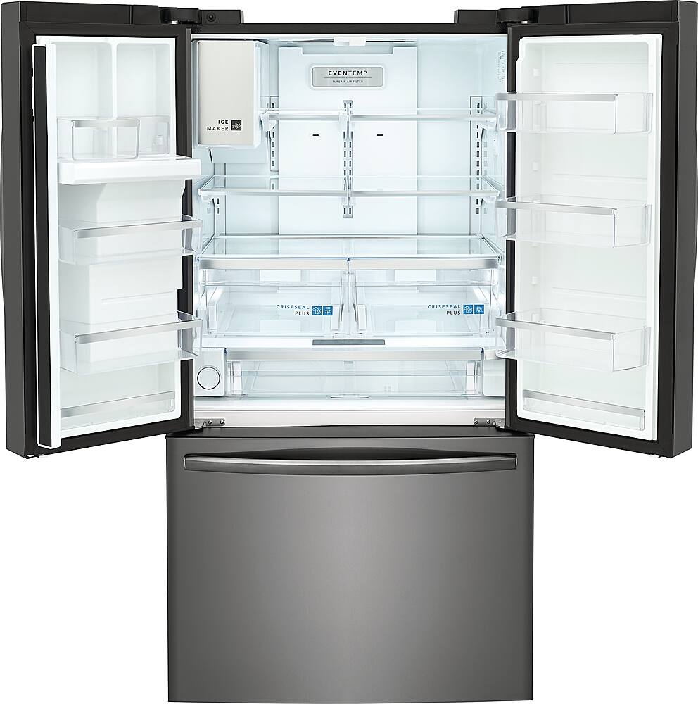 Alt View 2. Frigidaire - Gallery 27.8 Cu. Ft. French Door Refrigerator - Black Stainless Steel.