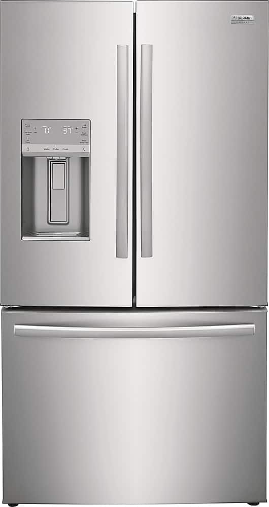 Front. Frigidaire - Gallery 22.6 Cu. Ft. Counter-Depth French Door Refrigerator - Stainless Steel.