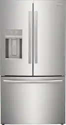 Frigidaire - Gallery 22.6 Cu. Ft. Counter-Depth French Door Refrigerator - Stainless Steel - Front_Zoom