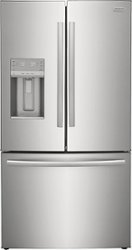 Frigidaire - Gallery 22.6 Cu. Ft. Counter-Depth French Door Refrigerator - Stainless steel - Front_Zoom