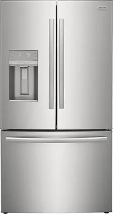 Frigidaire - Gallery 22.6 Cu. Ft. Counter-Depth French Door Refrigerator - Stainless steel
