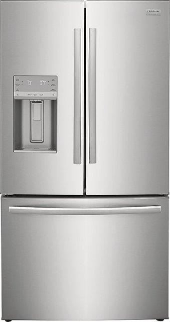 Front. Frigidaire - Gallery 22.6 Cu. Ft. Counter-Depth French Door Refrigerator - Stainless Steel.