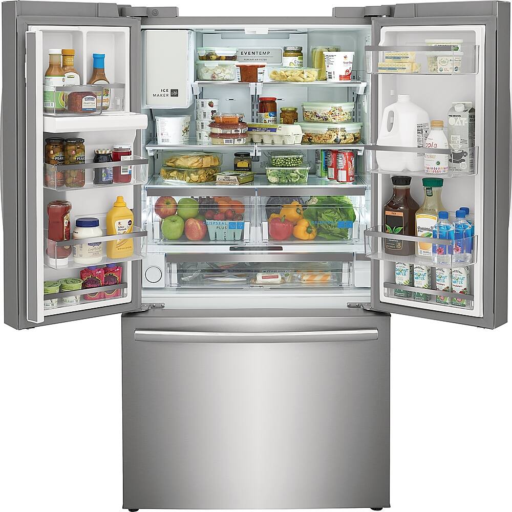 Alt View 1. Frigidaire - Gallery 22.6 Cu. Ft. Counter-Depth French Door Refrigerator - Stainless Steel.
