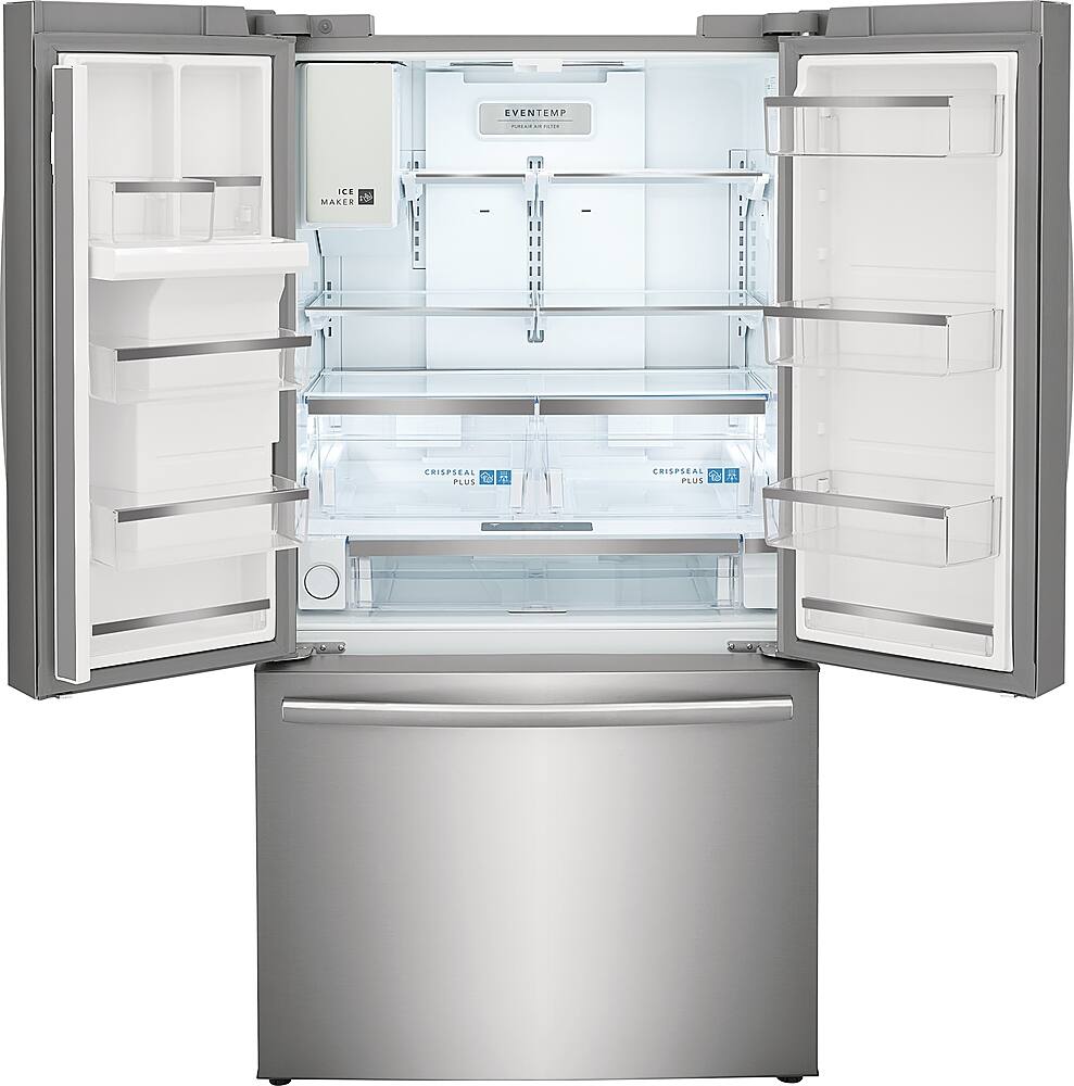 Alt View 2. Frigidaire - Gallery 22.6 Cu. Ft. Counter-Depth French Door Refrigerator - Stainless Steel.