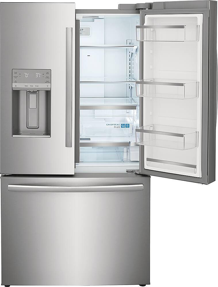 Alt View 3. Frigidaire - Gallery 22.6 Cu. Ft. Counter-Depth French Door Refrigerator - Stainless Steel.