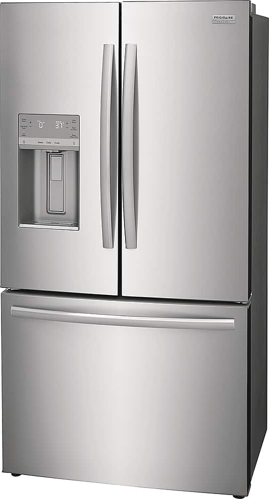 Left. Frigidaire - Gallery 22.6 Cu. Ft. Counter-Depth French Door Refrigerator - Stainless Steel.