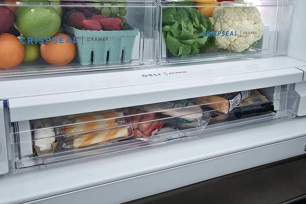 Alt View 12. Frigidaire - 27.8 Cu. Ft. French Door Refrigerator - Black Stainless Steel.