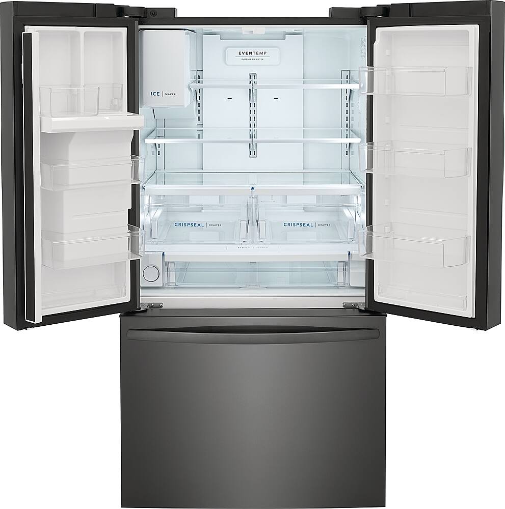 Alt View 2. Frigidaire - 27.8 Cu. Ft. French Door Refrigerator - Black Stainless Steel.