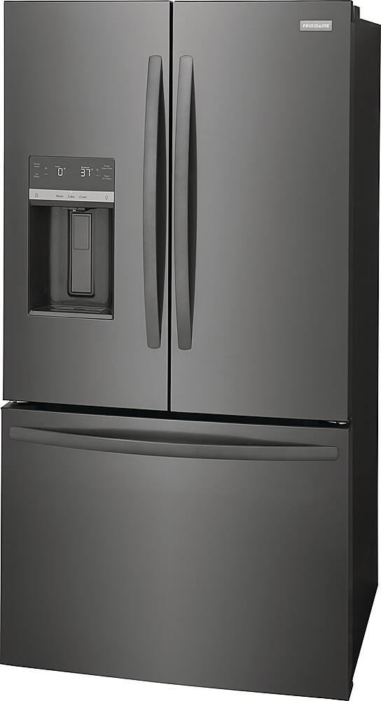 Left. Frigidaire - 27.8 Cu. Ft. French Door Refrigerator - Black Stainless Steel.