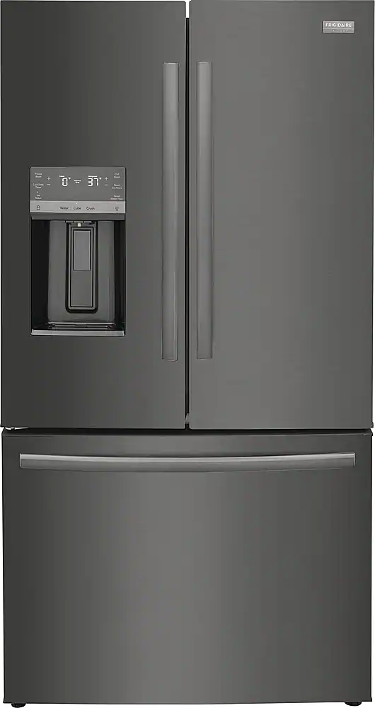 Frigidaire - Gallery 22.6 Cu. Ft. Counter-Depth French Door Refrigerator - Black Stainless Steel