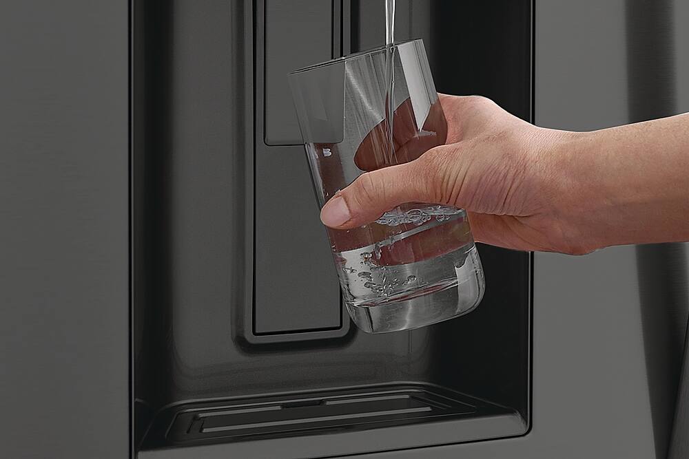 Alt View 1. Frigidaire - Gallery 22.6 Cu. Ft. Counter-Depth French Door Refrigerator - Black Stainless Steel.