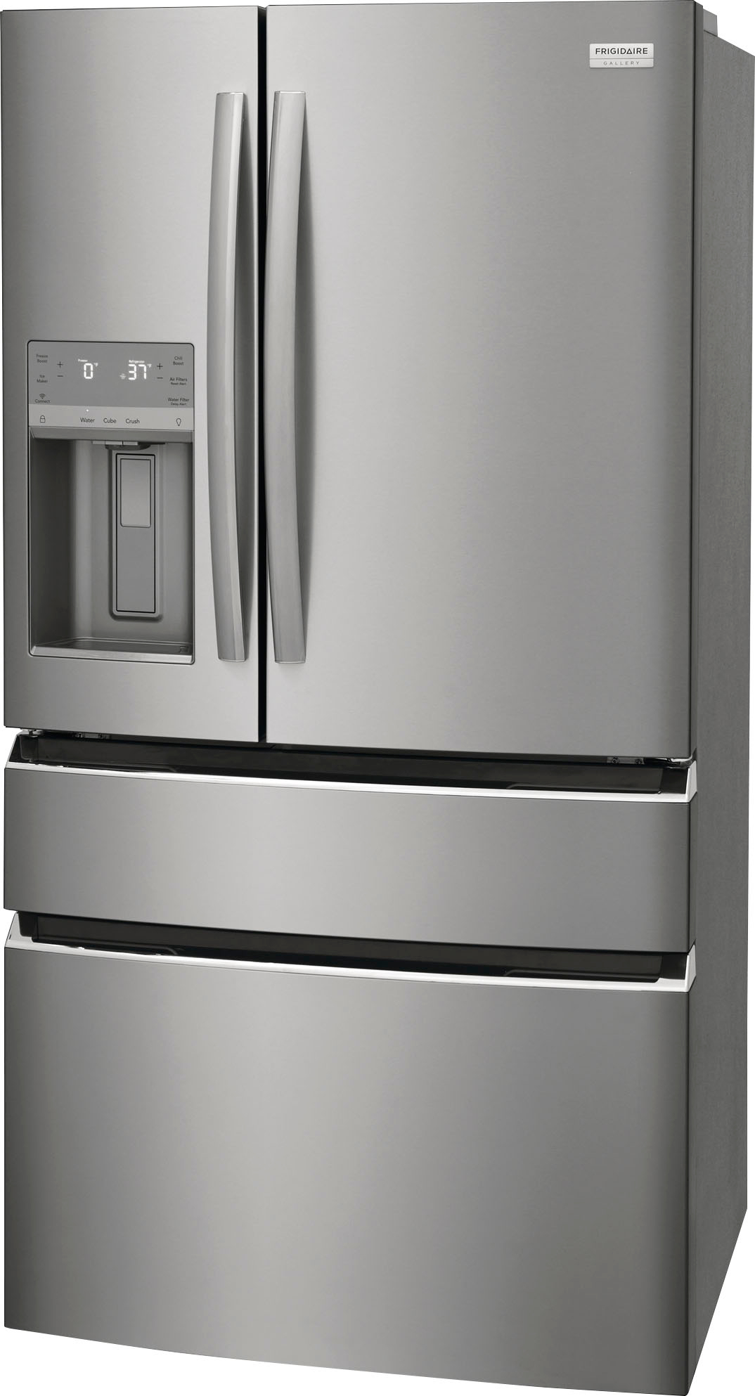Left View: Fisher & Paykel - 16.8 Cu. Ft. French Door Built-In Refrigerator with ActiveSmart - Custom Panel Ready