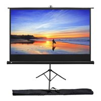 Kodak - 80 in. Adjustable Projector Screen, Projector Screen and Stand Tripod,  Portable Projector Screen with Carry Bag - White - Front_Zoom