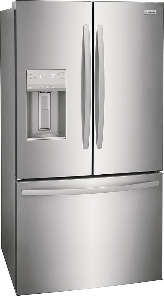 Angle. Frigidaire - 27.8 Cu. Ft. French Door Refrigerator - Stainless Steel.