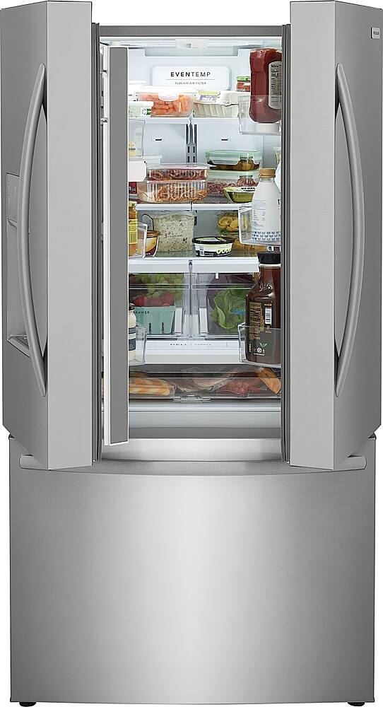 Alt View 4. Frigidaire - 27.8 Cu. Ft. French Door Refrigerator - Stainless Steel.