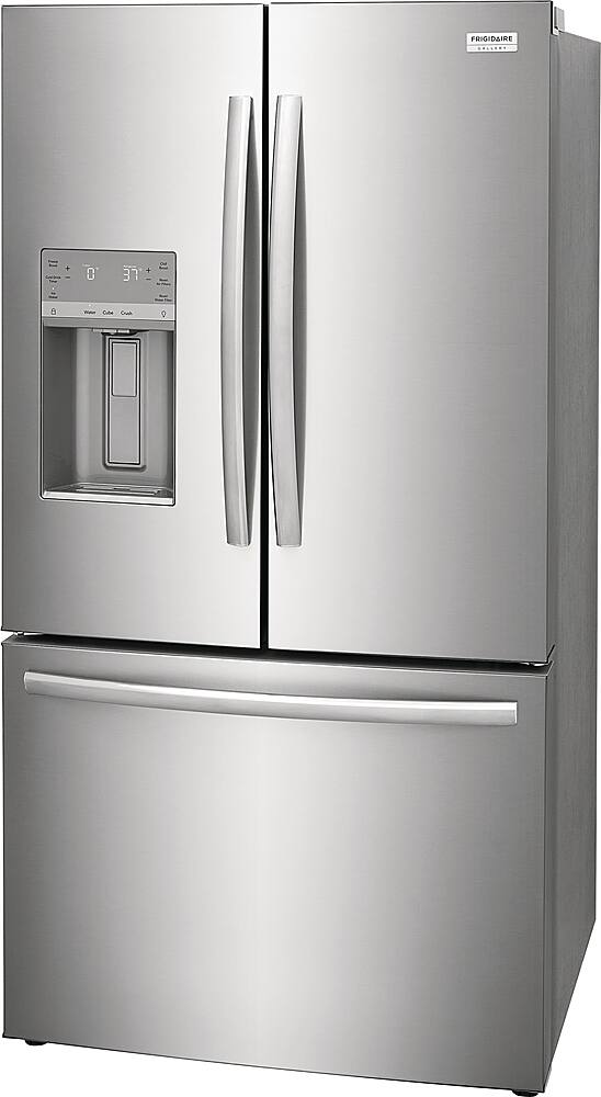 Left. Frigidaire - Gallery 27.8 Cu. Ft. French Door Refrigerator - Stainless steel.
