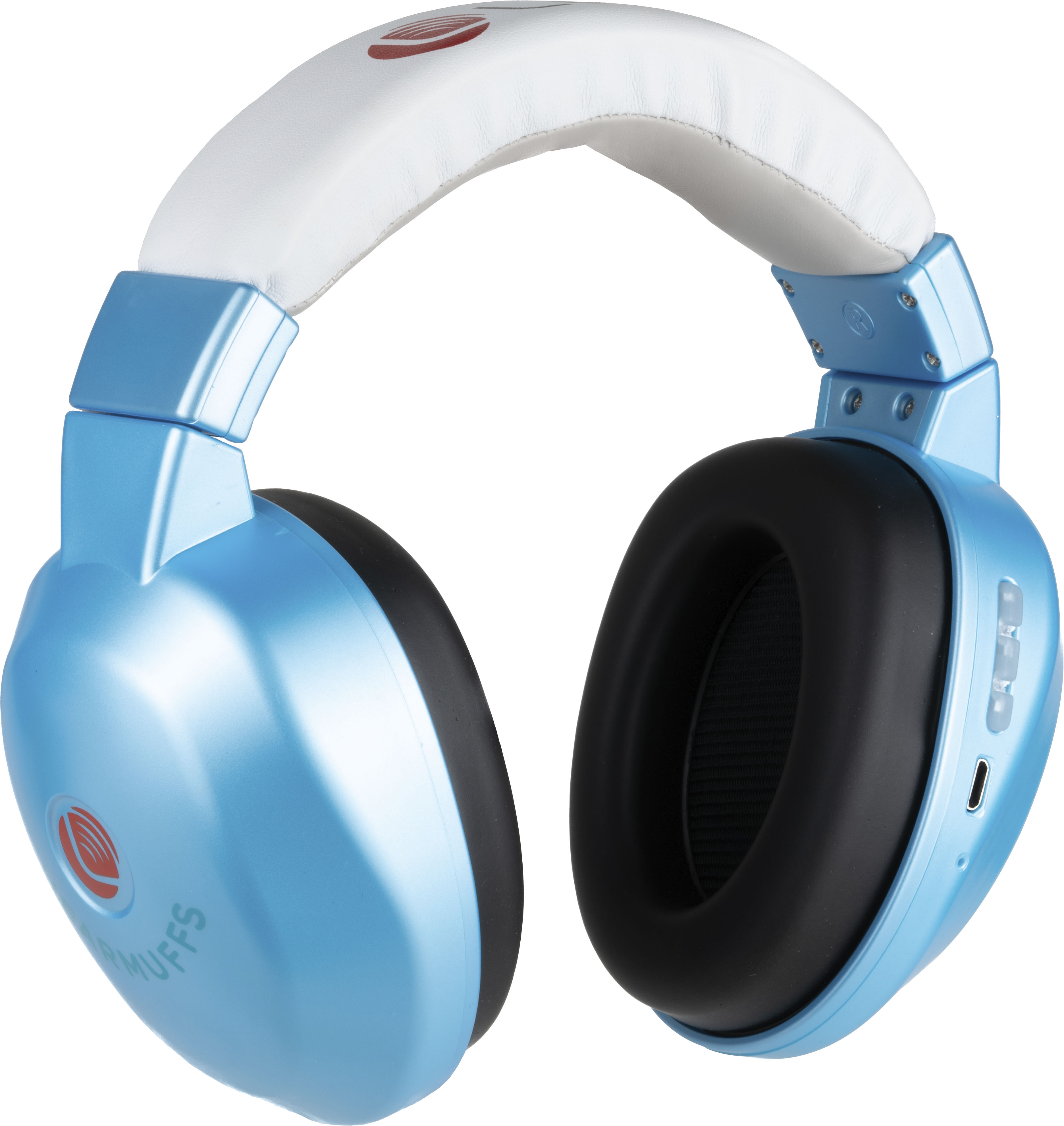 Angle View: Lucid Hearing - Bluetooth HearMuffs for Infant/Toddler - Hearing Protection for Infant/Toddler 0-4 Years Old - BLUE