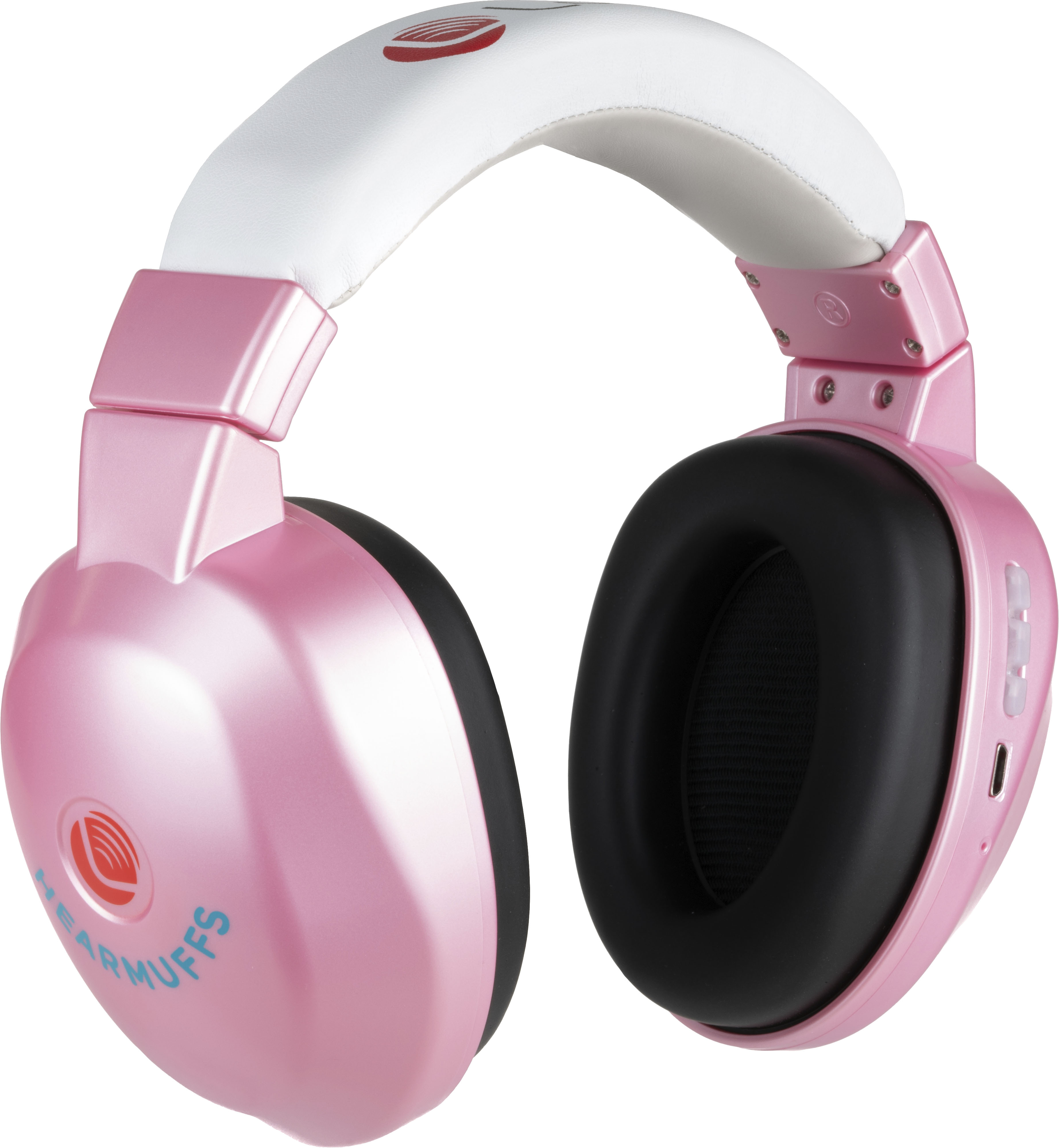 Angle View: Lucid Hearing - Bluetooth HearMuffs for Infant/Toddler - Hearing Protection for Infant/Toddler 0-4 Years Old - PINK