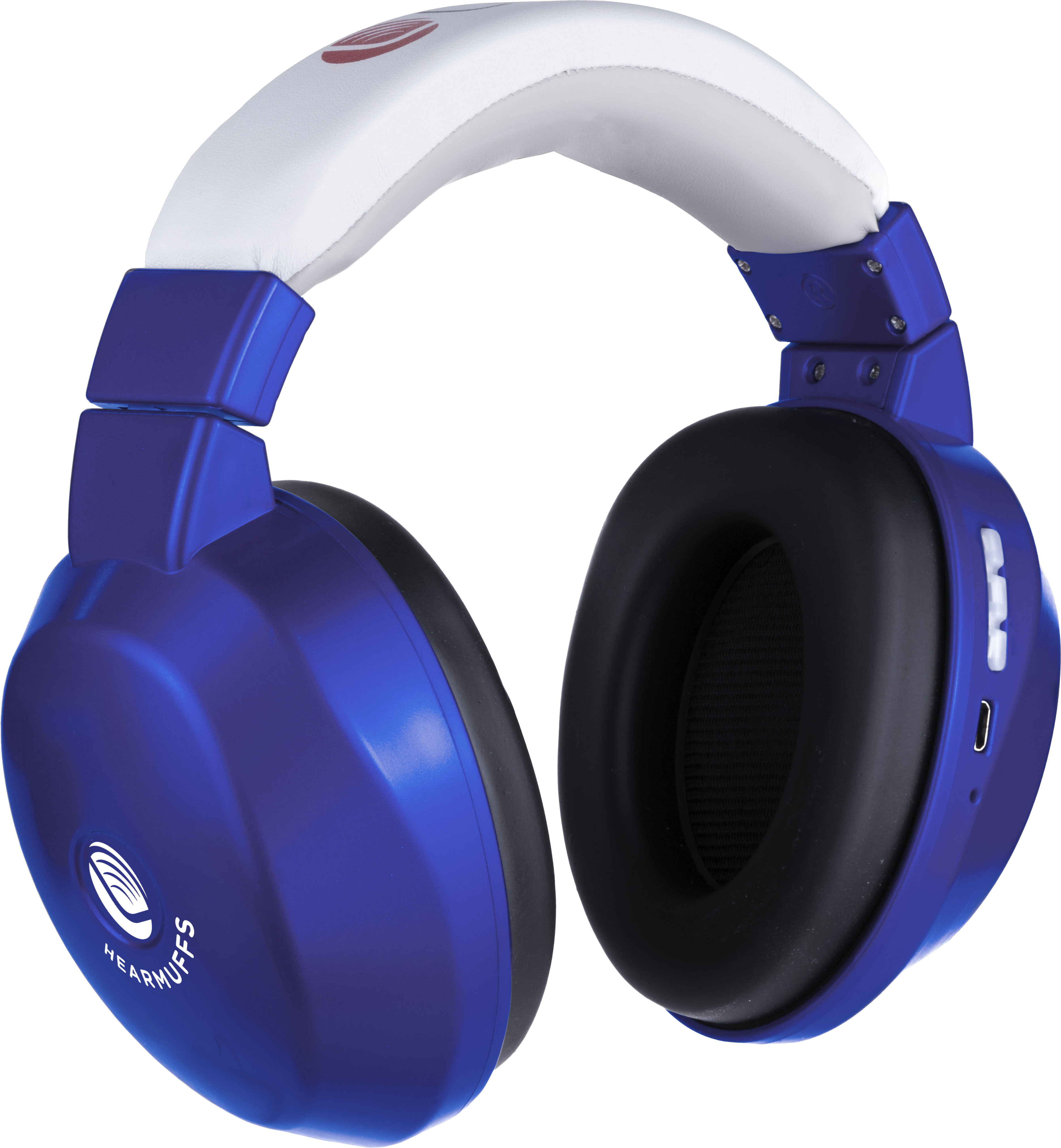 Angle View: Lucid Hearing - Bluetooth HearMuffs for Children - Hearing Protection Ear Muffs Ideal for Kids 5-10 Years Old - Blue