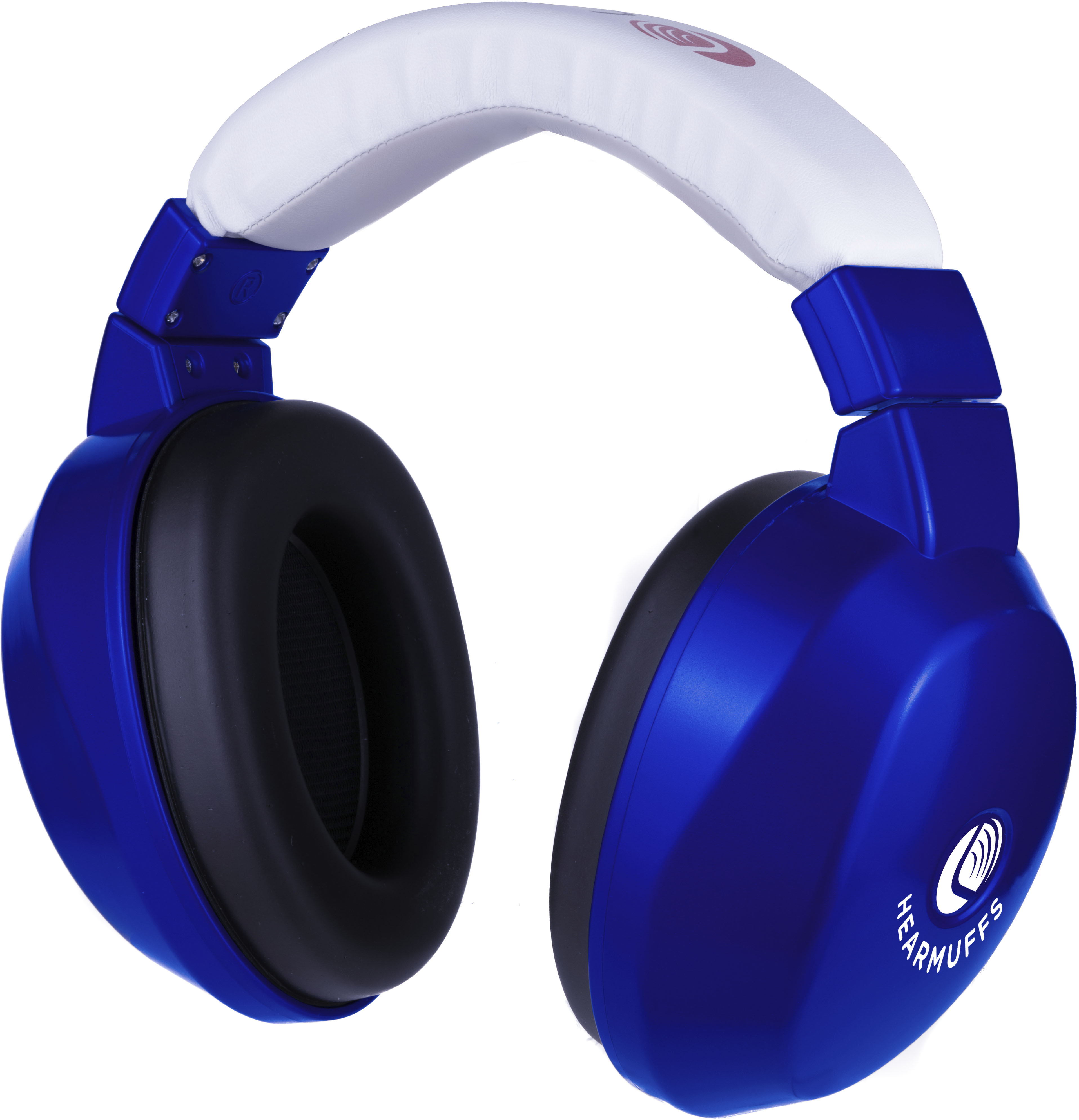 Left View: Lucid Hearing - Bluetooth HearMuffs for Children - Hearing Protection Ear Muffs Ideal for Kids 5-10 Years Old - Blue