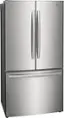 Angle. Frigidaire - Gallery 23.3 Cu. Ft. Counter-Depth French Door Refrigerator - Stainless Steel.