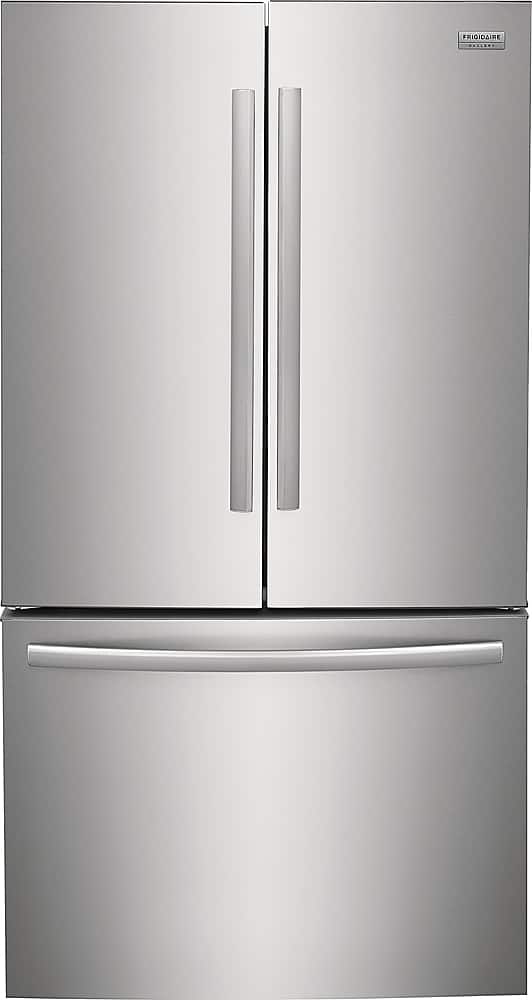 Front. Frigidaire - Gallery 23.3 Cu. Ft. Counter-Depth French Door Refrigerator - Stainless Steel.
