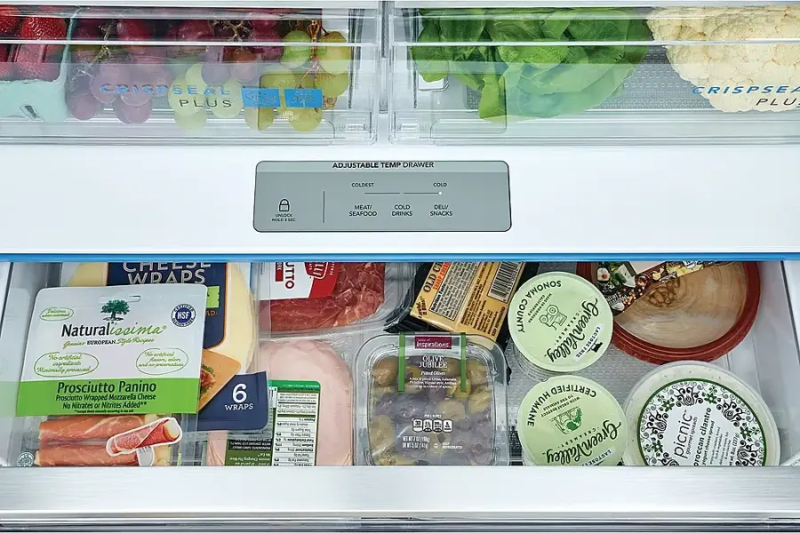 Alt View 11. Frigidaire - Gallery 23.3 Cu. Ft. Counter-Depth French Door Refrigerator - Stainless Steel.