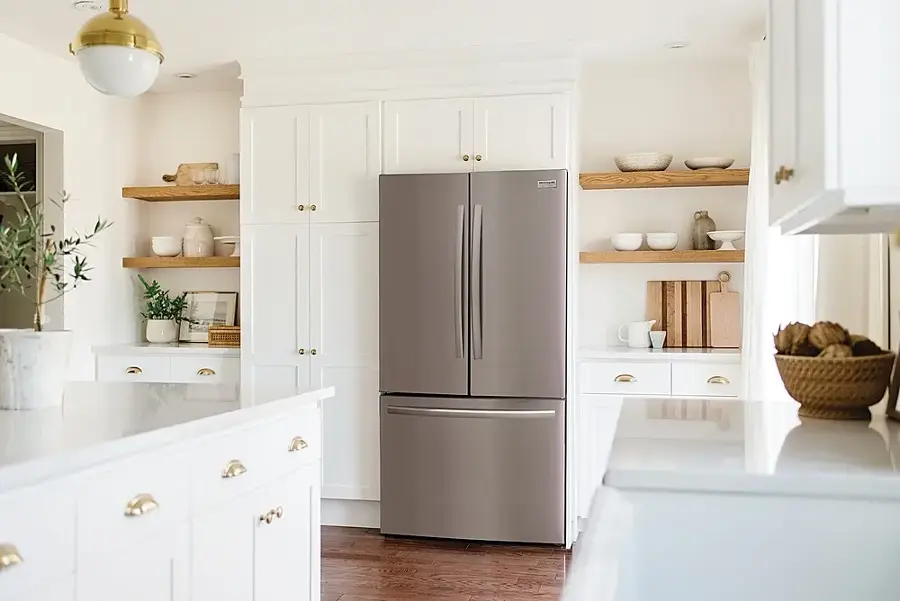 Alt View 15. Frigidaire - Gallery 23.3 Cu. Ft. Counter-Depth French Door Refrigerator - Stainless Steel.