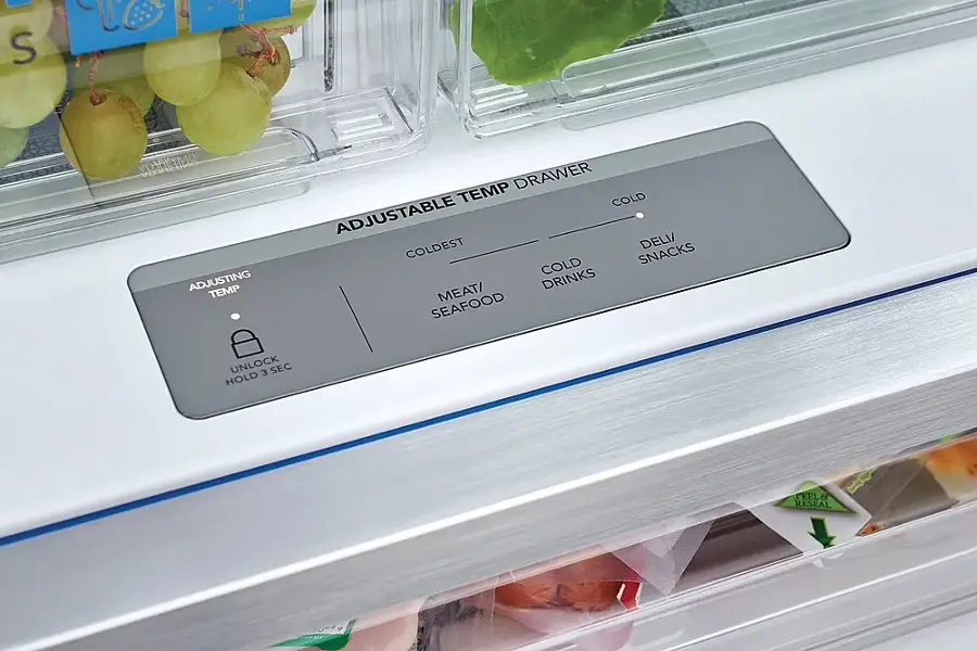 Alt View 4. Frigidaire - Gallery 23.3 Cu. Ft. Counter-Depth French Door Refrigerator - Stainless Steel.