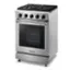 Left. Thor Kitchen - 3.7 Cu. Ft. Freestanding LP Range - Silver.
