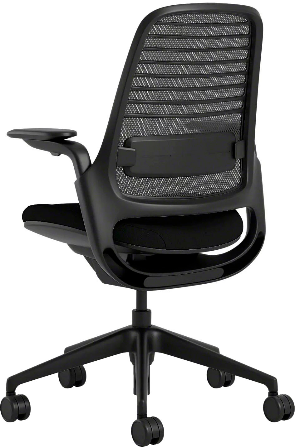 Angle View: Steelcase - Series 1 Chair with Black Frame - Onyx