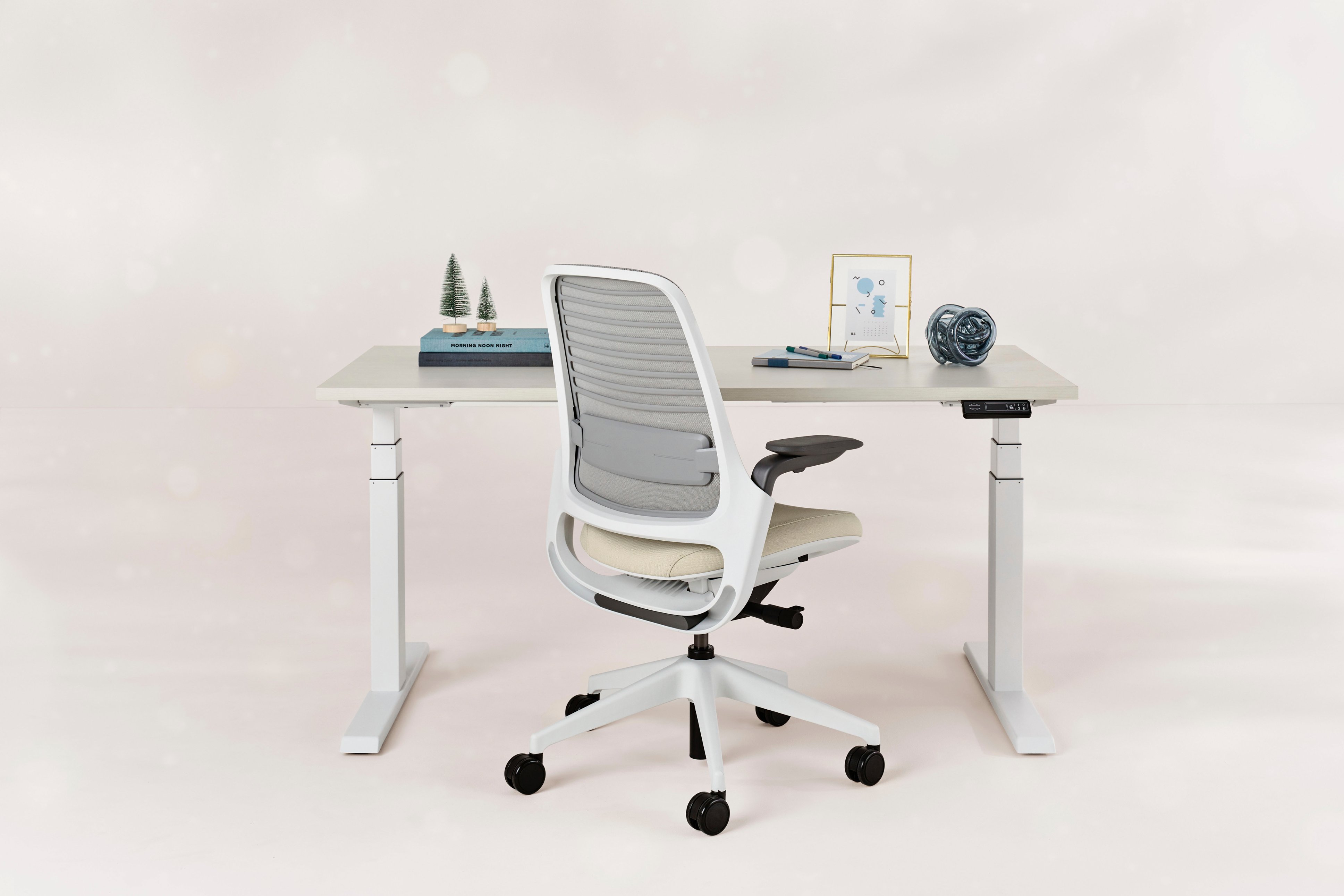 Steelcase 454 Series Conference Chair - Grey & Chrome - Surplus Office  Equipment