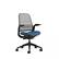 Angle. Steelcase - Series 1 Chair with Black Frame - Cobalt.
