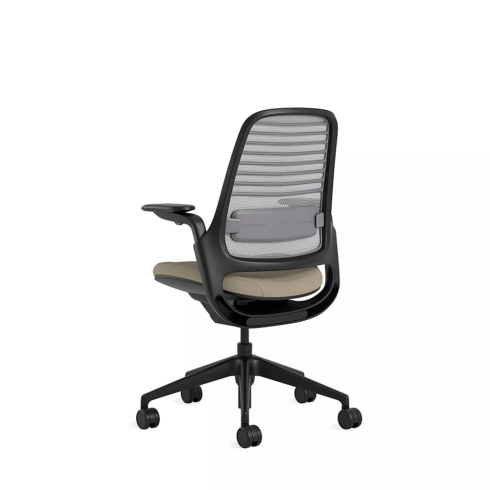 Angle View: Steelcase - Series 1 Chair with Black Frame - Oatmeal