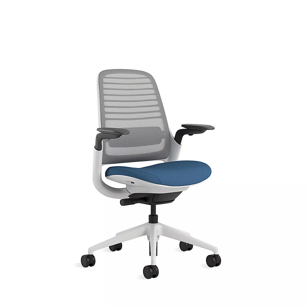 Angle View: Steelcase - Series 1 Chair with Seagull Frame - Cobalt