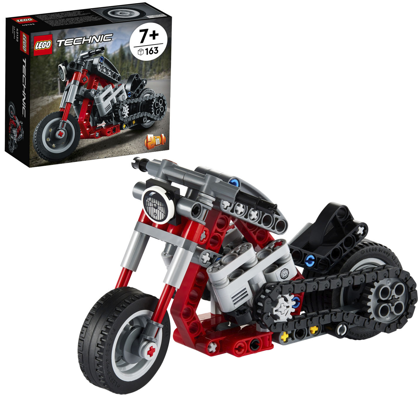 regeringstid visuel tetraeder LEGO Technic Motorcycle 42132 6371123 - Best Buy