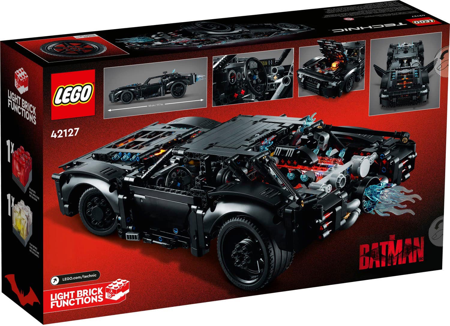 LEGO Technic The Batman – Batmobile 42127 Model Car Building Toy, 2022  Movie Set, Superhero Gifts for Kids and Teen Fans with Light Bricks