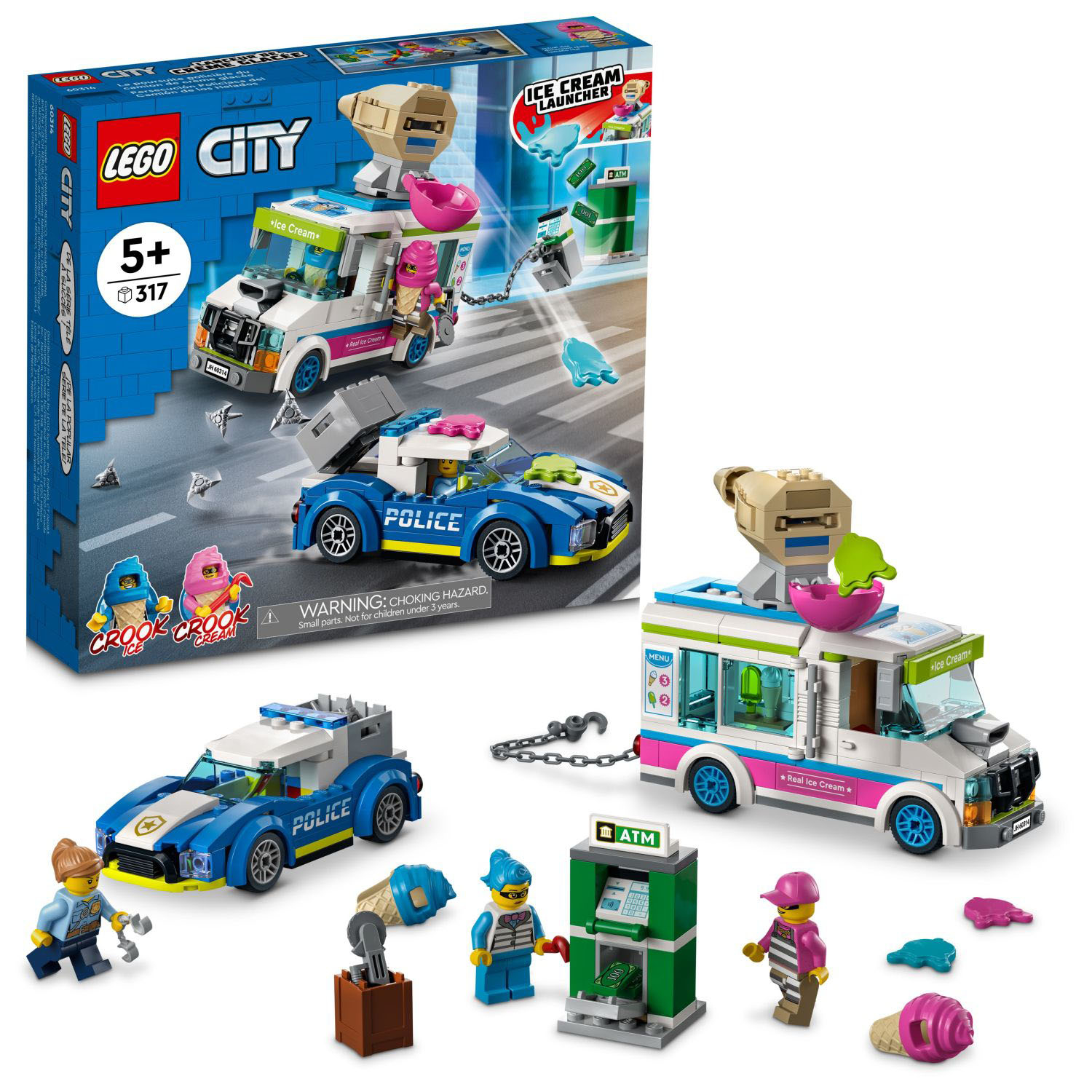 Let demonstration Marine LEGO City Ice Cream Truck Police Chase 60314 6379602 - Best Buy