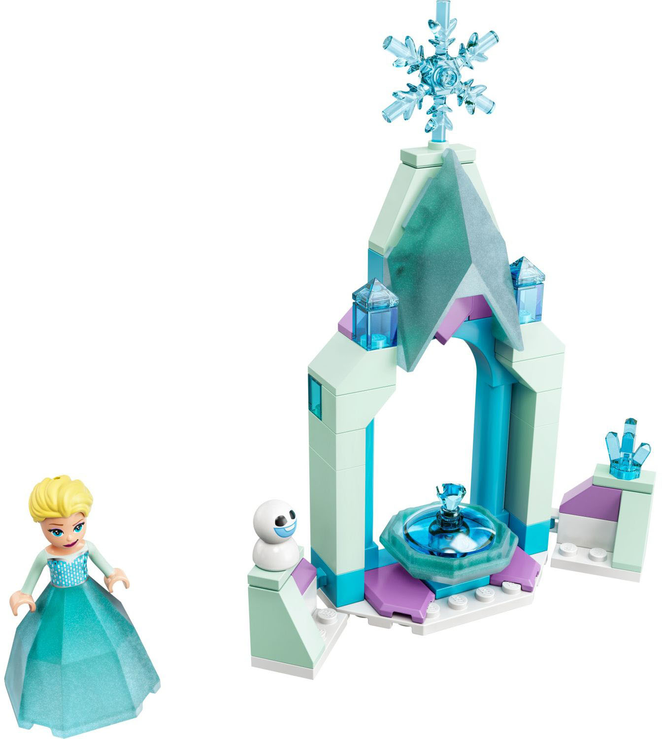 Left View: LEGO - Disney Princess Elsas Castle Courtyard 43199