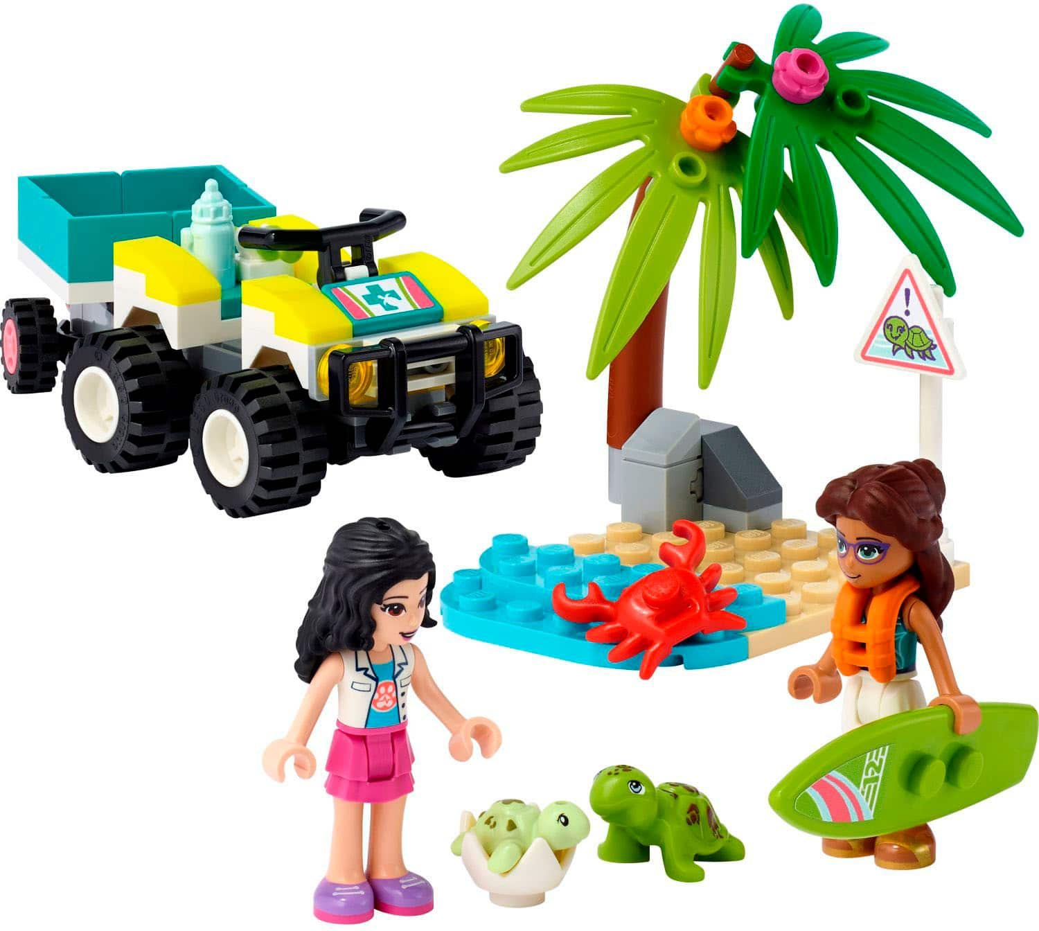 Left View: LEGO - Friends Turtle Protection Vehicle 41697