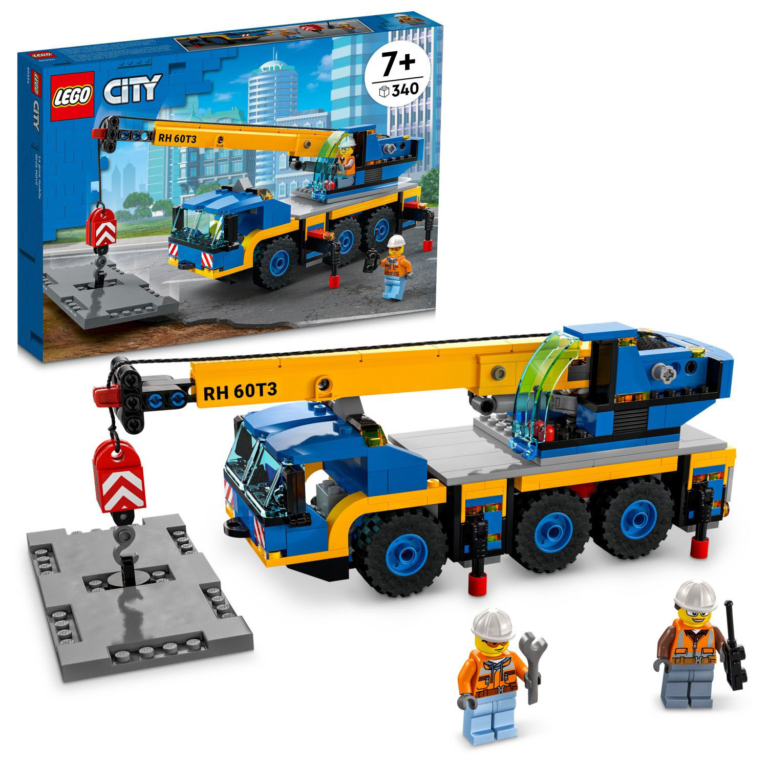 forbrydelse Åre fårehyrde LEGO City Great Vehicles Mobile Crane 60324 6371131 - Best Buy