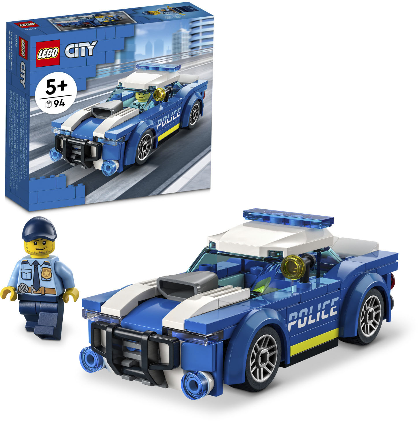 canvas kiem huren LEGO City Police Car 60312 6379600 - Best Buy