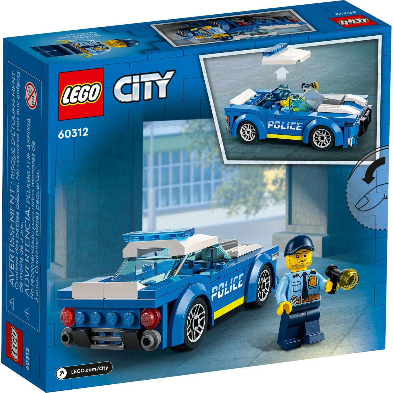 jord is Tilfredsstille LEGO City Police Car 60312 6379600 - Best Buy