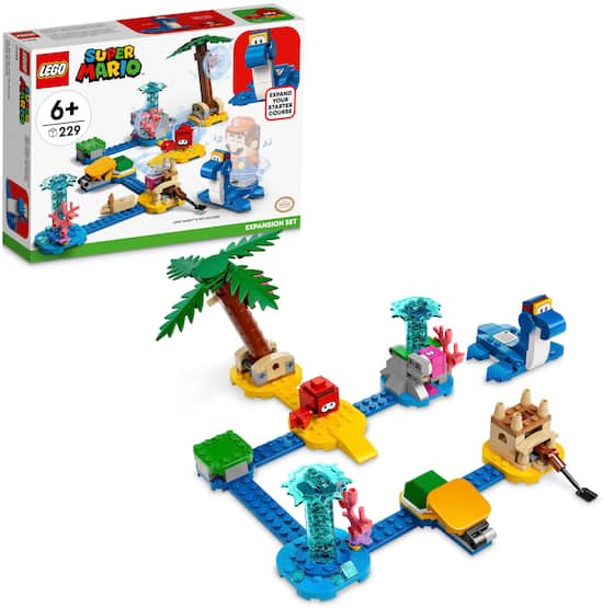 Front Zoom. LEGO - Super Mario Dorries Beachfront Expansion Set 71398.