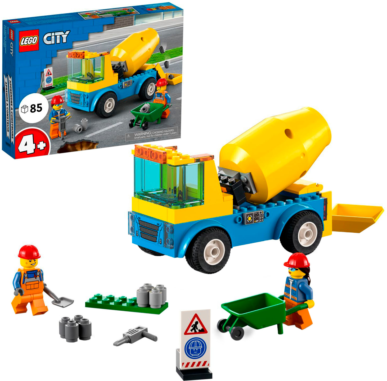 honderd Vochtig wapen LEGO City Great Vehicles Cement Mixer Truck 60325 6379626 - Best Buy