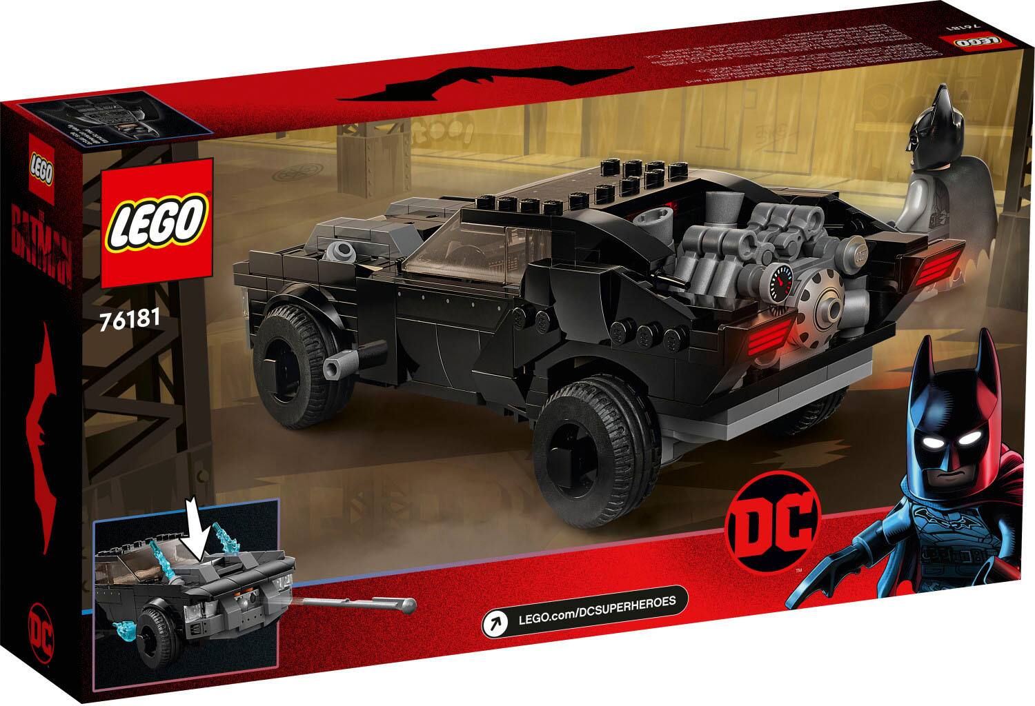 Left View: LEGO - Super Heroes Batmobile: The Penguin Chase 76181