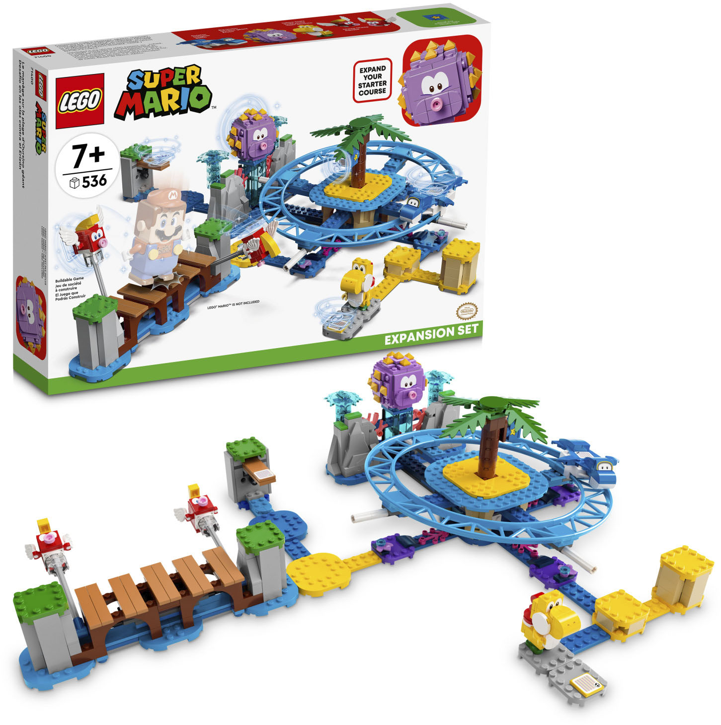 helemaal lus zeewier LEGO Super Mario Big Urchin Beach Ride Expansion Set 71400 6379528 - Best  Buy