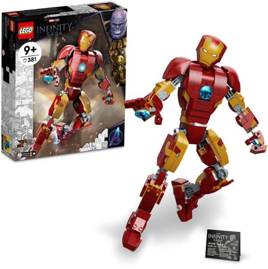 Front Zoom. LEGO - Super Heroes Iron Man Figure 76206.